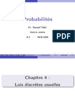 Chapitre 4 Lois Discretes Usuelles PR Tabit