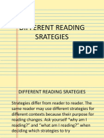 Different Reading Srategies