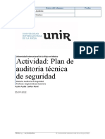 Plan de Auditoría Técnica de Seguridad