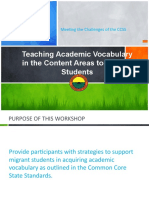 Academic Vocabulary POWERPOINT