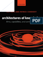 Ash Amin, Patrick Cohendet - Architectures of Knowledge - Firms, Capabilities, and Communities (2004)