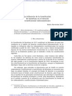 La Infuencia de La Constitución de Querétaro en El Derecho Constitucional Latinoamericano