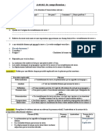 Activités de Compréhension 1qs