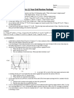 Physics 11 Year End Review Package - New Curriculum - Use