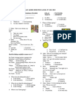 Penilaian Akhir Semester Ganjil TP 2022 Keas 7.8.9 English