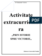 Activitate Extracurriculară La Istorie