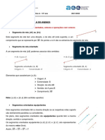 Guião1 - Cálculo Vetorial No Plano e No Espaço - Recordar - Vetores