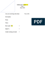 Year 7 Test 6 - June 22