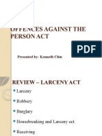 Offences Against The Person Act