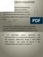 Diffusivity Equation