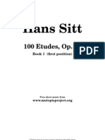 Hans Sitt - 100 Etudes Op.32 Book1 (Violin)