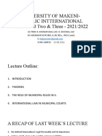 LECTURE 4 International Law LLLLLLLLLLLL0 Municipal Law