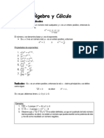 Álgebra y Cálculo (Potencias y Radicales)