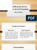 Clasificación de Los Bienes de La Economía