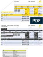 Project Status Report Template