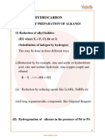 JEE Main Hydrocarbons Revision Notes - Free PDF Download