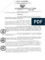 RD #2155-2020 - Reasignación Directivo