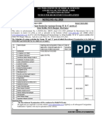 Schedule For Various Activity Recruitment For Group B & C Posts