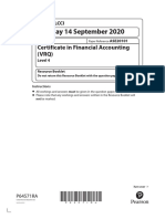 P64571RA Lcci Level 4 Certificate in Financial Accounting ASE20101 RB Sep 2020