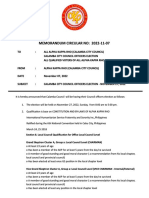 Memorandum Circular No 2022-11-07