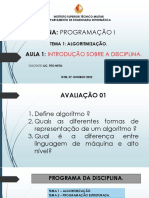 Aula 01 - Conceitos Gerais de Algoritmos