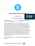 Confidentiality Agreement Template Download 20201123