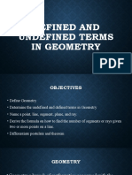 Defined and Undefined Terms