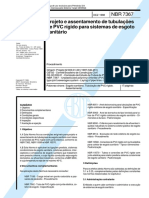 NBR 7367-Assentamento Tubulação PVC