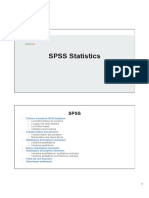 SPSS Statistic Cours (Analyse Variée Et Bivariee)