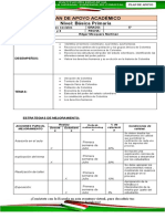 PLAN DE APOYO Grado 5°