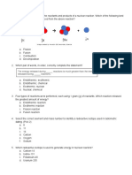 Unit 6 - Nuclear Chemistry Exam MC