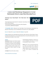 Evidence Based Physiotherapy Management of A Cervical Radiculopathy Patient