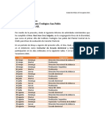 Informe de Actividades Mayo - Agosto