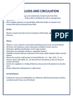 Body Fluids and Circulation