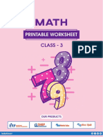 Class 3 Math Printable Worksheet 2