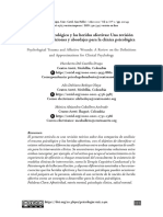 El Trauma Psicológico y Las Heridas Afectivas