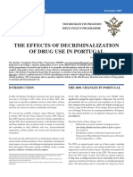 The Effects of Decriminalization of Drug Use in Portugal