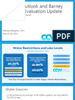 Drought Outlook and Barney Davis Site Evaluation Update: For Corpus Christi City Council