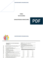 Tarea: Test de Estres Diana Betzaida Chávez López: Comportamiento Organizacional