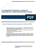 3.2.6 Registro de Entradas y Salidas de Medicamentos y Demas Insumos para Salud