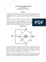 Informe 4 Puente de Wheatstone