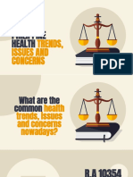 Philippine Health Trends and Laws - Part 1