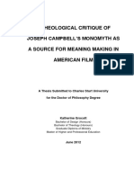 A Theological Critique of Joseph Campbell'S Monomyth As A Source For Meaning Making in American Film