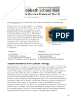 Are Adventists Old-Covenant Christians? (Part 3) : "Dispensationalism & New Covenant Theology"