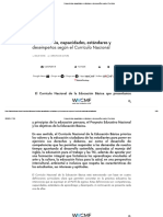 Competencia, Capacidades, Estándares y Desempeños Según El Currículo Nacional