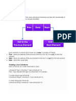 LinkedList, Jagged Array, List, and Enumeration in Java