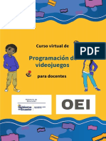 Guion de Contenidos Curso Videojuegos Aplicados A La Educación