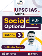 Upsc Ias: Socio Ogy