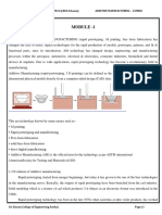 Module - 1: Regulation - 2015 (CBCS Scheme) Additive Manufacturing - 15me82