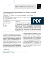 Accessing The Thermal Performance of Earth-Air Heat Exchangers. Sustentable Energy Technologies